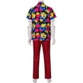 thumbnail image 5 of Ace Ventura Suit Men's Classic Shirt Red Striped Pants Pet Detective Outfits Adult Suit, 5 of 7