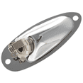 thumbnail image 4 of 10Pcs Boat Guitar 1/4 Inch Input Output Plate Socket 6.35mm Chrome Silver for Strat Style Guitar Parts, 4 of 7