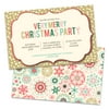 Personalized Multicolored Very Merry Christmas Party invitations
