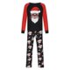 thumbnail image 2 of Conjunto de pijamas navideños familiares a juego, pijamas navideños para conjunto familiar, Top a cuadros rojos y pantalones largos, conjuntos de ropa de dormir, 2 of 5