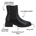 thumbnail image 2 of Journee Collection Womens Tatiana Round Toe Block Heel Chelsea Booties, 2 of 6