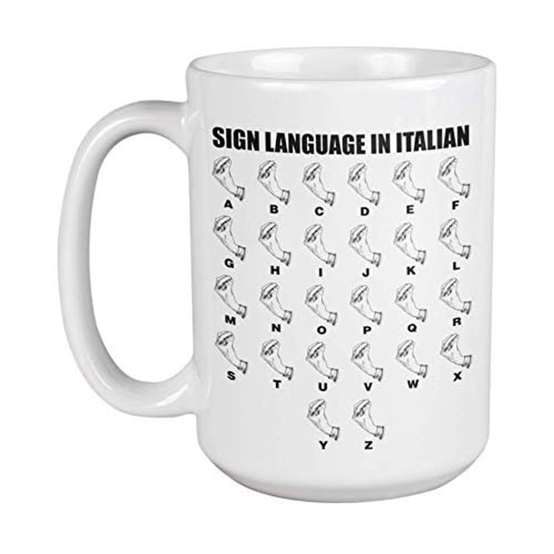Funny Sign Language In Italian With Delicious Hand Gestures Coffee 