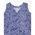 thumbnail image 5 of Moomaya Womens Printed Button Down Midi, Sleeveless Tie-Up Waist Casual Dress, 5 of 9