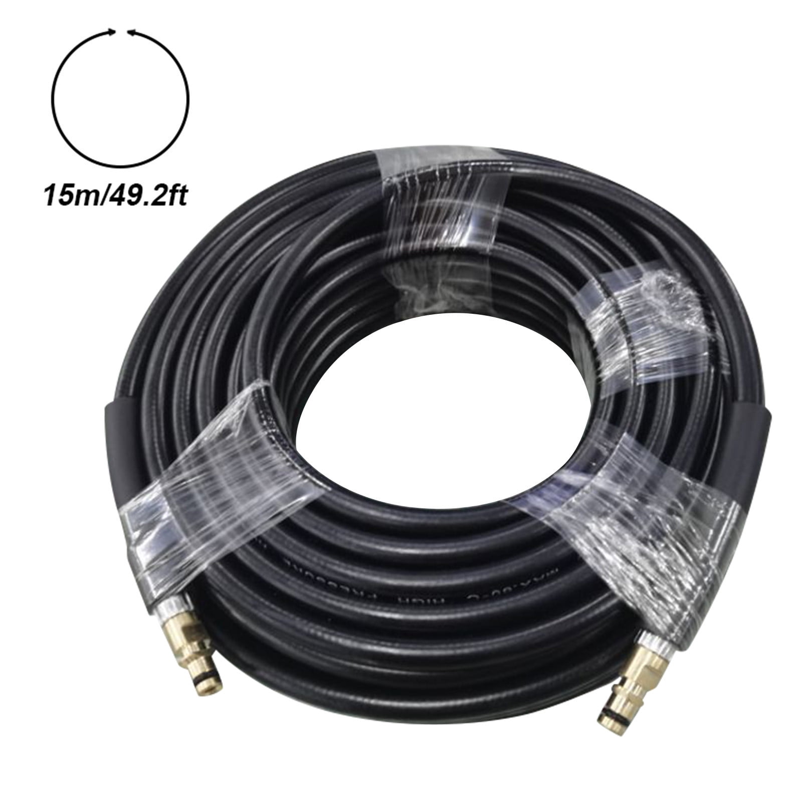 High Pressure Replacement Hose 50ft for Pressure Washer, Quick Connect Power Washer Hose with 1/4 Inch Fittings, M22 Threads for Electric and Gas Pressure Washers