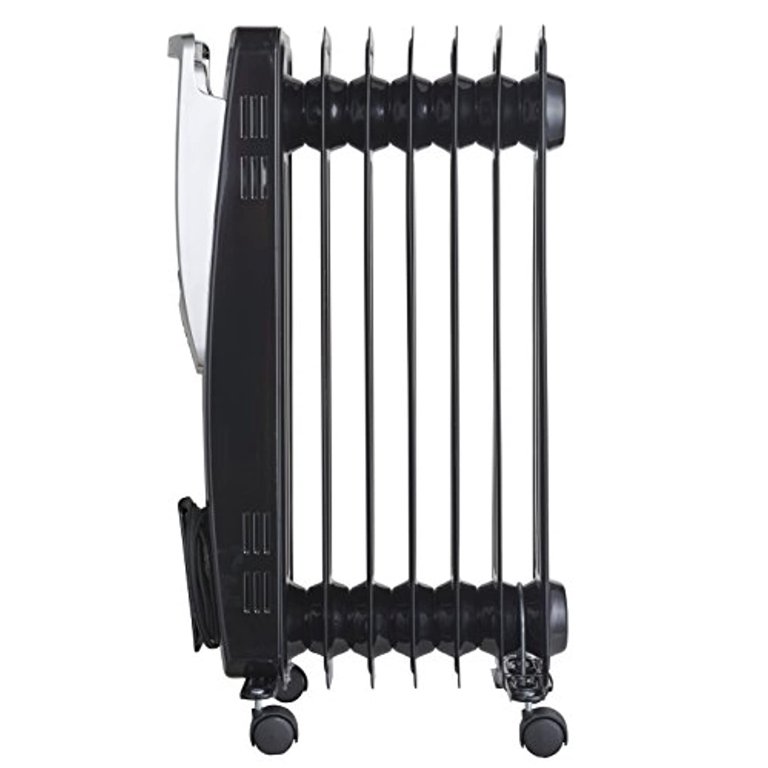 PELONIS Electric, 1500W Portable Oil-Filled Radiator Space Heater with  Programmable Thermostat, Remote Control, and 10-Hour Timer for Homeu0026Office,  NY1507-14A, Black, 25.59 H x 9.84 D x 14.5 W - Walmart.com