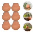 thumbnail image 4 of 6pcs Miniature Flower Pots Compact Flower Containers Succulent Flower Holders, 4 of 4