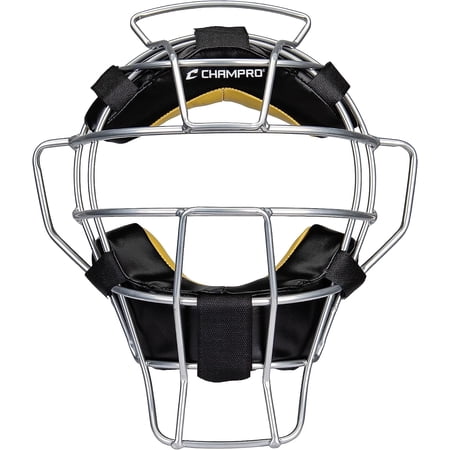 18oz. Lightweight Baseball/Softball Adult Umpire Face Mask with Bio-FreshTreatment, Silver