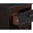 thumbnail image 3 of Camaflexi Carmel Solid Wood 3-Drawer Nightstand in Antique Walnut, 3 of 7