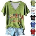 thumbnail image 3 of Women's America 250 Shirt 250 Anniversary Usa Flag 1776-2026 250th Birthday T-Shirt Crew Neck Lightweight America Pullover Tops, 3 of 3