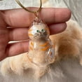 thumbnail image 2 of Cat Hair Keychain,Cat Hair Storage Bottle Keychain,Pet Fur Keepsake,Cute Pet Memorial Gifts, 2 of 8