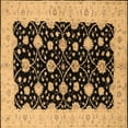 thumbnail image 1 of Ahgly Company Indoor Square Oriental Brown Traditional Area Rugs, 4' Square, 1 of 4