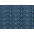 thumbnail image 1 of Ahgly Company Tapis Rectangulaire Lavable en Machine Intérieur Transitionnel Bleu Glacier, 7 Pieds x 10 Pieds, 1 of 7
