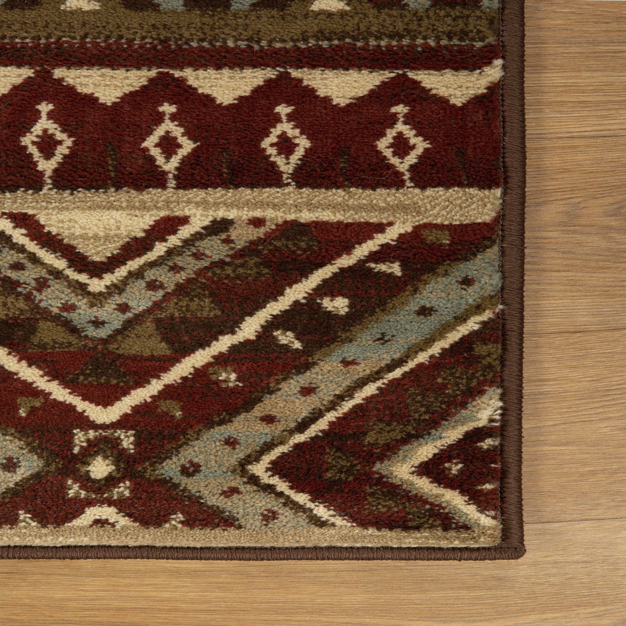 Superior Southwestern Rustic Power-Loomed Indoor Area Rug, Taupe, 5' x 8'