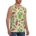 thumbnail image 2 of Pofeuu Finger Lime Fruits Print Men's Muscle T-Shirt, Sleeveless, Muscle Tank, Classic Muscle Tee Top For Men Casual Sleeveless Muscle T-Shirt Trendy Clothes-3X-Large, 2 of 7