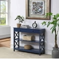 thumbnail image 5 of Convenience Concepts Oxford 1 Drawer Console Table with Shelves, Cobalt Blue, 5 of 8