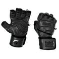 thumbnail image 4 of Grip Power Pads Elite Leather Gym Gloves with Built in 2" Wide Wrist Wraps Leather Glove Design for Weight Power Lifting Bodybuilding & Strength Training Workout Exercises, 4 of 4