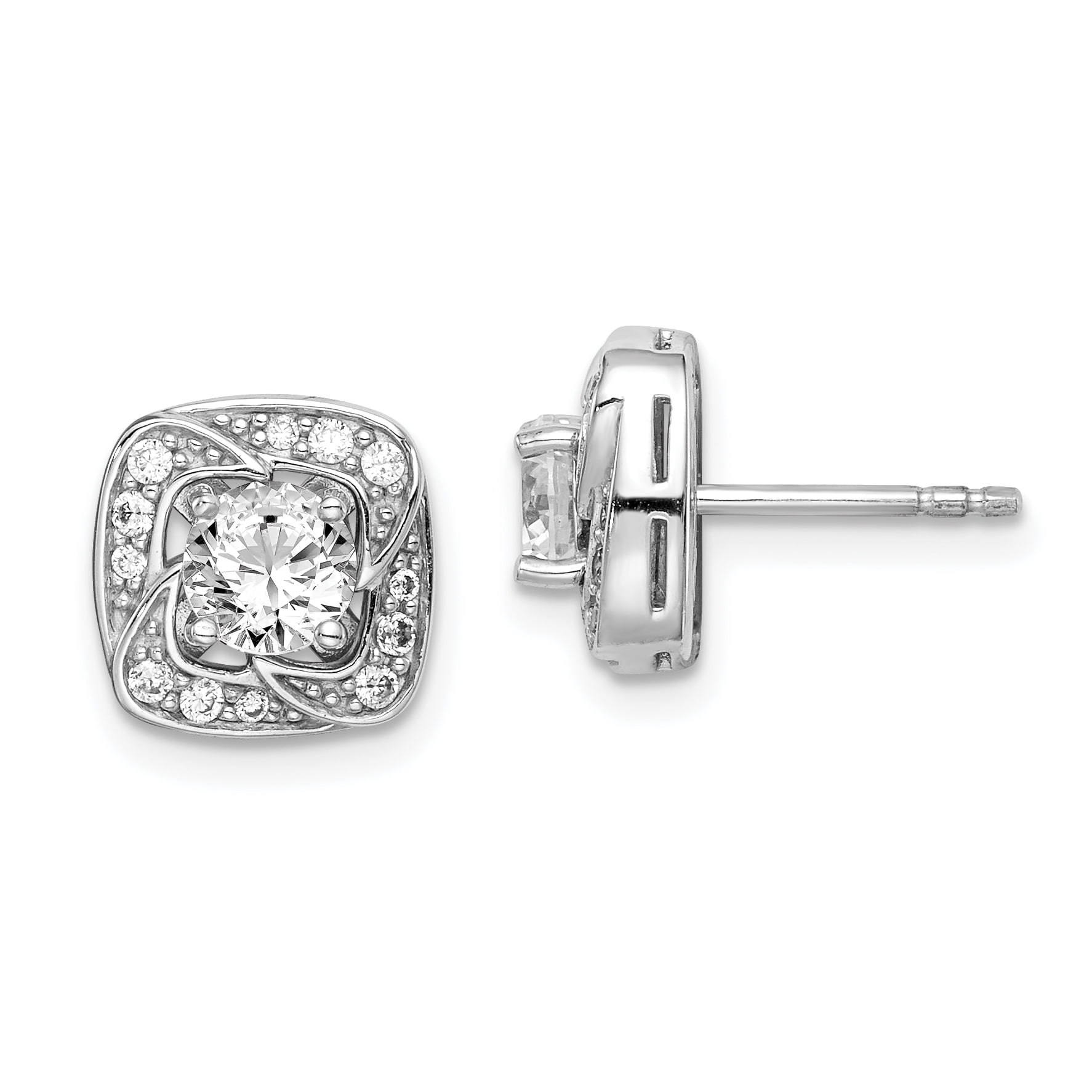 Goldia Sterling Silver Square Hoop Earrings Goldia Sterling Silver Square Hoop Earrings