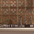 thumbnail image 2 of FASÄDE Traditional Style 10 Decorative Vinyl Backsplash 15 sq ft Kit in Copper Fantasy, 2 of 6