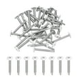 thumbnail image 1 of Uxcell 30Pcs M4.2x32mm White Pan Head Self Tapping Screws for Metal, Silver, 1 of 6