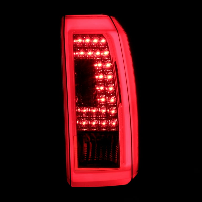 Spec-D Tuning Red Smoke LED Bar Tail Lights Compatible with 2015