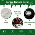 thumbnail image 6 of Fsddascl 7 x 16 Ft Christmas Garage Door Cover, Black Christmas Snowman Large Garage Door Banner, Xmas Tree Snowflake Botanical Hanging Garage Mural Background for Indoor Outdoor Xmas Party Supplies, 6 of 9