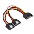 thumbnail image 1 of PC server computer hard drive 15-pin SATA 1 male to 2 female splitter power cable, 1 of 5