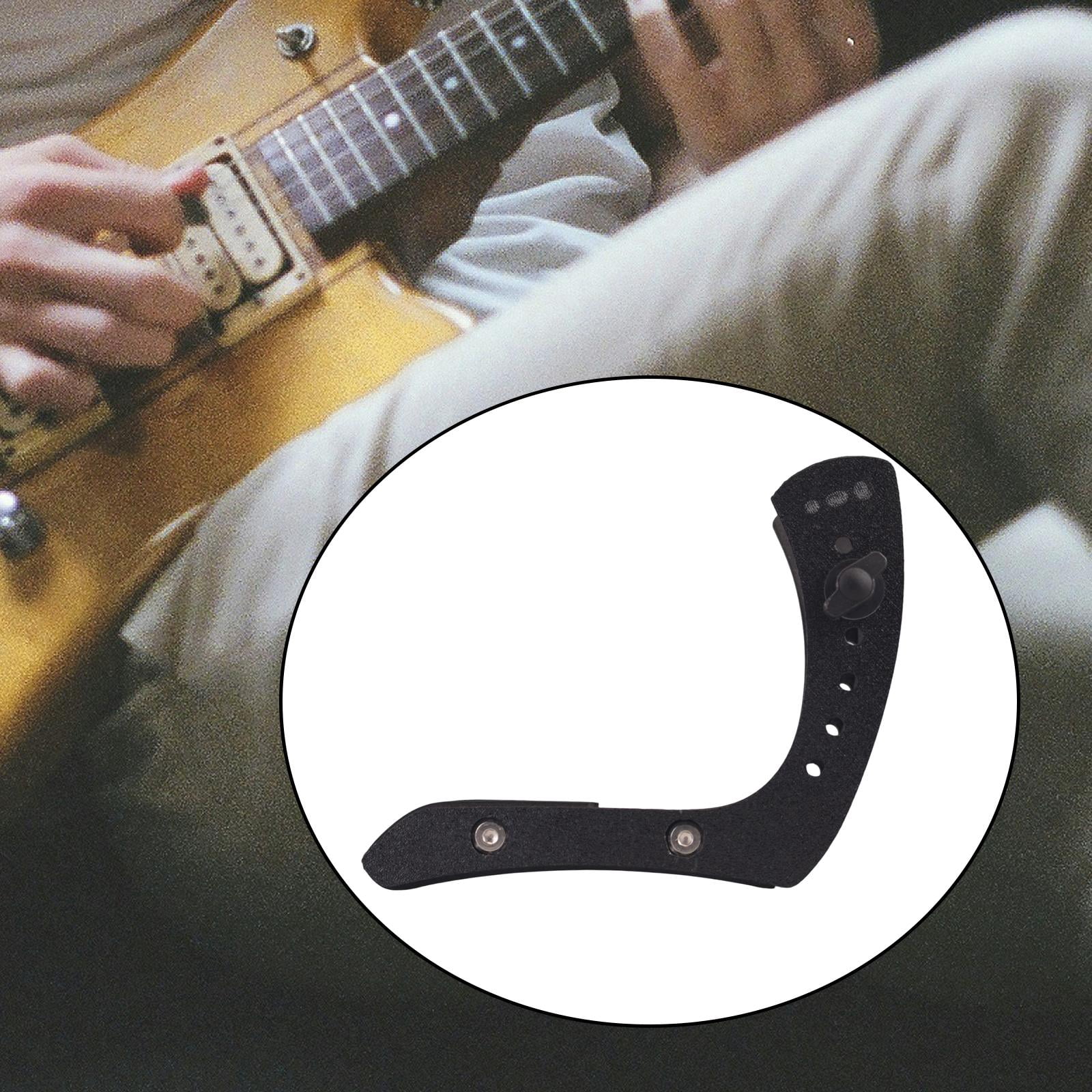 MERIGLARE Electric Guitar Leg Rest Holder Ergonomic Musician Footrest Accessory Live Performance Lightweight Playing Support Footstool Black