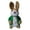 Green, variant on Wool Felt Rabbit Figurine - Charming Decor for Shelves, Desks, Nursery - Handcrafted Gift Option
