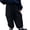 Black*, variant on Girls Cargo Pants Casual Joggers with Pocket Athletic Everyday Wear Durable Soft Comfortable Stretch Trendy Travel Trousers