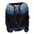 thumbnail image 4 of Women Ethnic Style Sweater Knitted Sweater Cardigan Sweater Jacket, 4 of 4