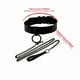 thumbnail image 3 of 1pc Dark Gothic Style BDSM Collar with Chain - Pu Leather Choker for Couple SM Flirting and Role Play, 3 of 4