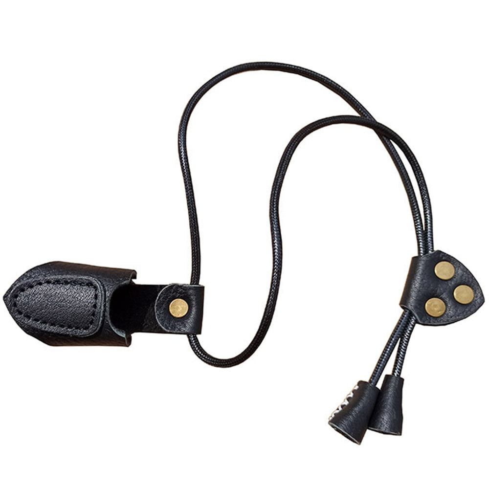 Archery Thumb Ring Finger Guard for Hunting Target Recurve Bow Cow Skin