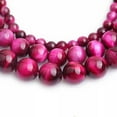 thumbnail image 4 of K-KED Pink Tiger‘s Eye Gemstone 6/8/10/12mm Round Loose Beads For Delicate Jewelry Making 15"-12 mm, 4 of 6