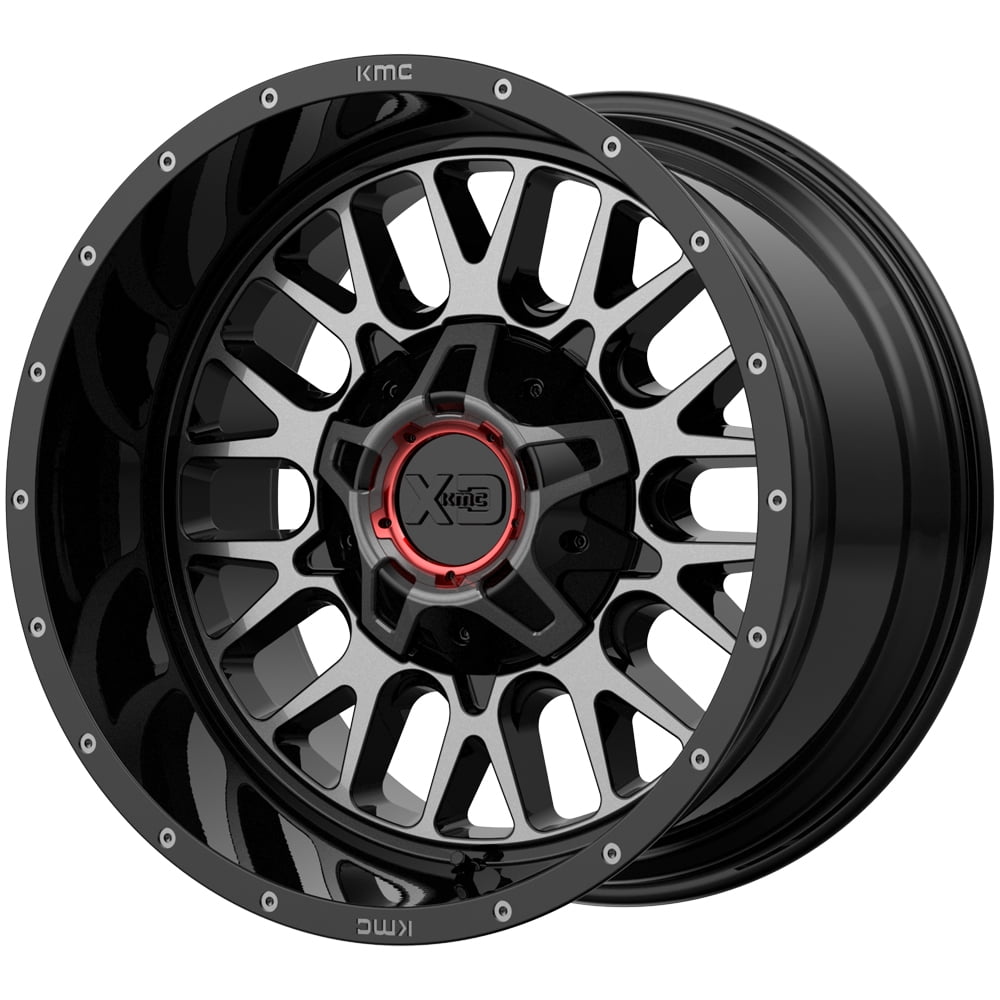 XD Series XD842 Snare 20x12 8x6.5" 44mm Black/Gunmetal Tint Wheel Rim