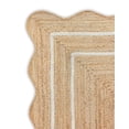 thumbnail image 2 of Alfombra Village Wave, yute natural festoneado, color blanco roto, 60 x 90 cm, 2 of 5