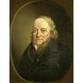 thumbnail image 2 of Jan Cornelis van Rossum 15x18 Gold Ornate Wood Frame and Double Matted Museum Art Print Titled - Portrait of Johannes Kinker, Poet and Philosopher, Professor at Liege (1840 - 1845), 2 of 4