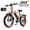 Orange, variant on VARUN Electric Bike, 20" Fat Tire EBike for Adults with Peak 750W 48V 624Wh Removable Battery, Electric Mountain Bike for Men & Women with Top 20MPH 60Miles,7 Speed, Rear Rack, UL2849
