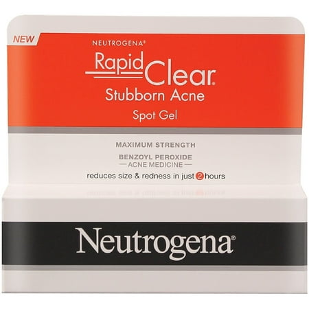 Neutrogena Rapid Clear Stubborn Acne Spot Gel 1 oz (Pack of 4)