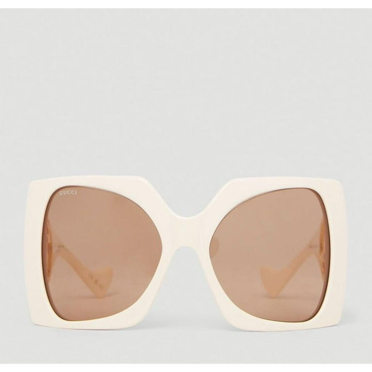 Gucci Women's Eyewear - GG1255S Wrap Around Sunglasses, Ivory