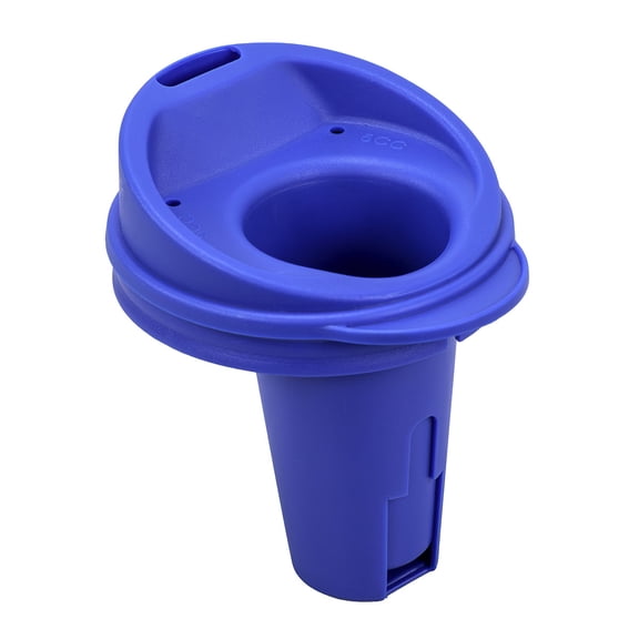 FabLife Regulated Drinking Cup Replacement Lid, 5cc Controlled Flow, Measured Liquid Dispensing for Dysphagia Support, Blue
