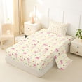 thumbnail image 2 of Erosebridal Fashion Ribbon Kids Twin Sheet Sets, Princess Style Bedding, 3-Piece, 2 of 5