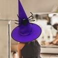 thumbnail image 5 of Darzheoy Halloween Witch Hats Witch Party Accessory, Black Spider Witch Hat for Halloween Party Decoration, 5 of 5