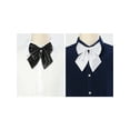 thumbnail image 4 of INSPIRE CHIC Women's Pre-tied Bowknot Adjustable Neck Strap Cute Bowtie 2 Pcs Black&White, 4 of 6