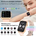 thumbnail image 2 of Smartwatch Reloj Inteligente Mujer Bluetooth Llamada Deportiva Acero inoxidable Mesh Band Luz Arco Iris, 2 of 8