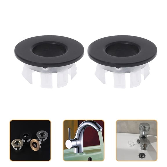 ROSENICE 2Pcs Simple Design Brass Sink Hole Cover For Bathroom And Kitchen Sinks Factory Managers