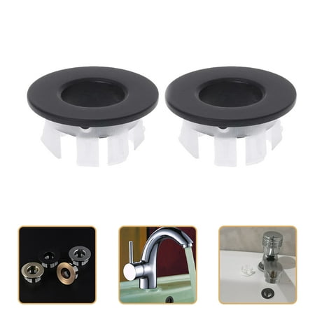 

2pcs Sink Hole Overflow Cover Basin Sink Overflow Cover Bathroom Basin Insert