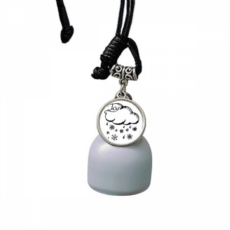 

Snowflake Cloudy Hand Painted Pattern Wind Chimes Bell Car Pendant