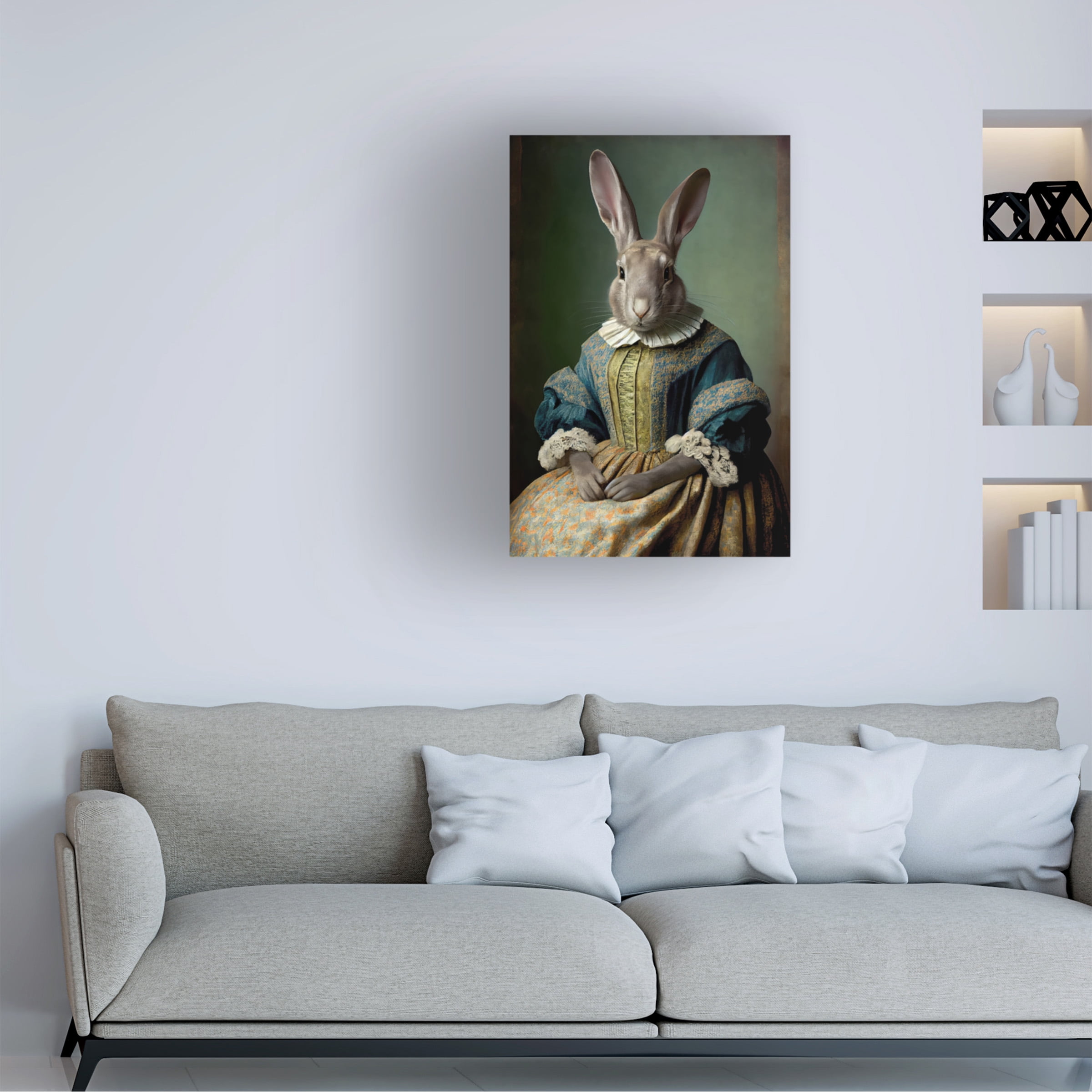 Treechild 'Mrs Bunny' Canvas Art