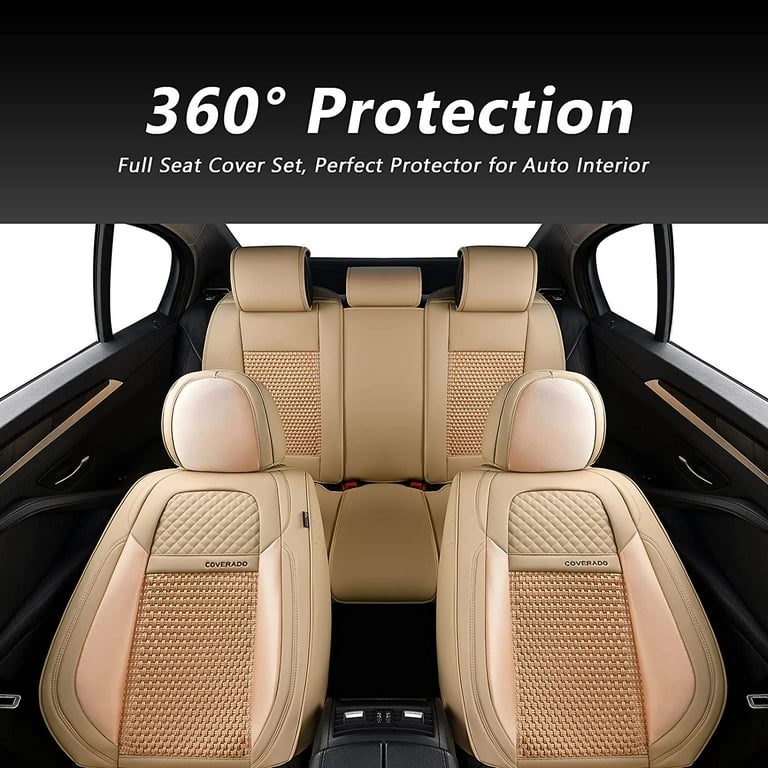 PegasusPremium Breathable Leatherette Ultra Comfort Car Seat Cover for  Nexon (Beige)