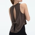 thumbnail image 5 of Women's Sports Loose Tailcoat Beautiful Back Yoga Tank Top for Fitness, Workout, and Athletic Wear,Gray,L, 5 of 5